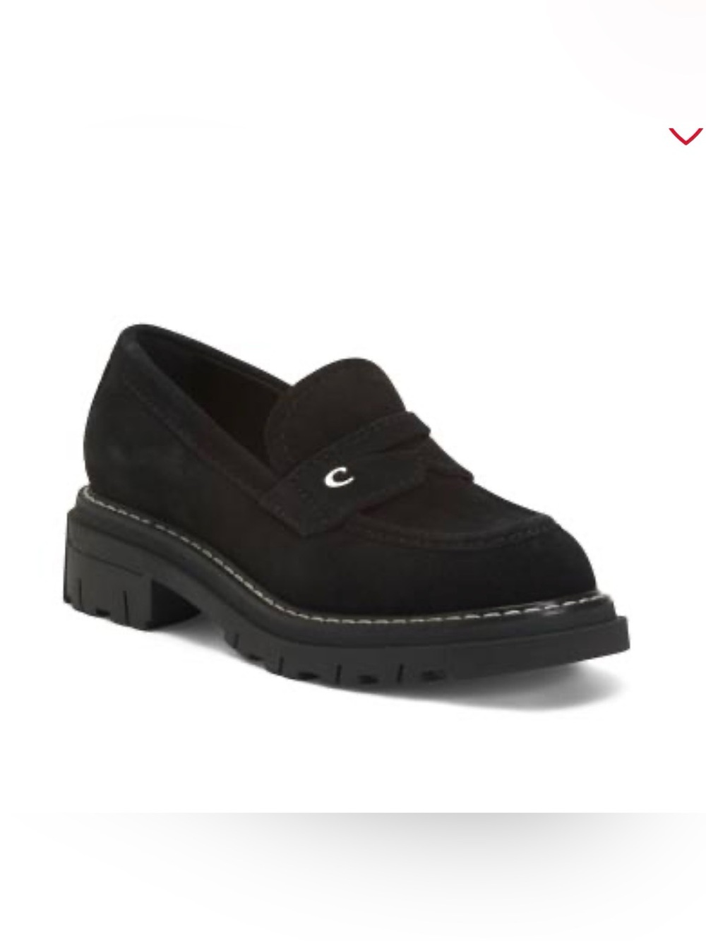 La Canadienne Donny City Dry Waterproof Genuine Shearling Penny Black Loafers 5